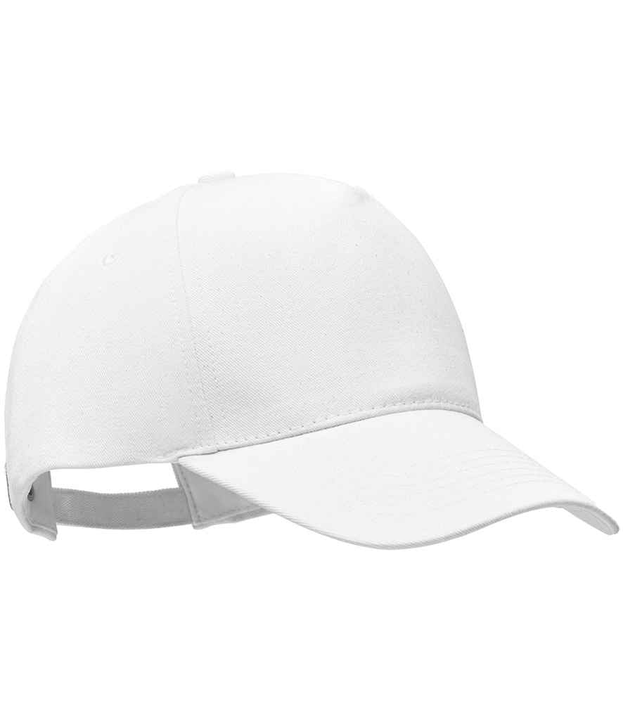 SOL'S Seoul 5 Panel Cap in White, front view