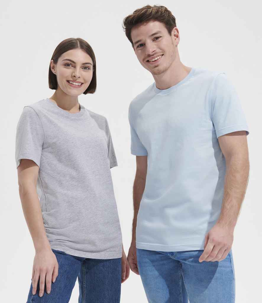 SOL'S Unisex Tuner T-Shirt in Light Grey Marl
