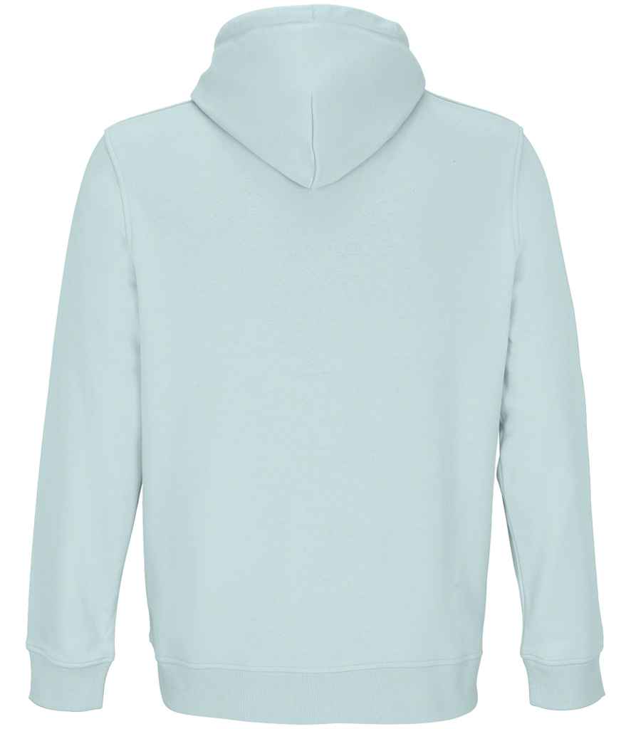 SOL'S Unisex Constellation Hoodie in Arctic Blue, back view