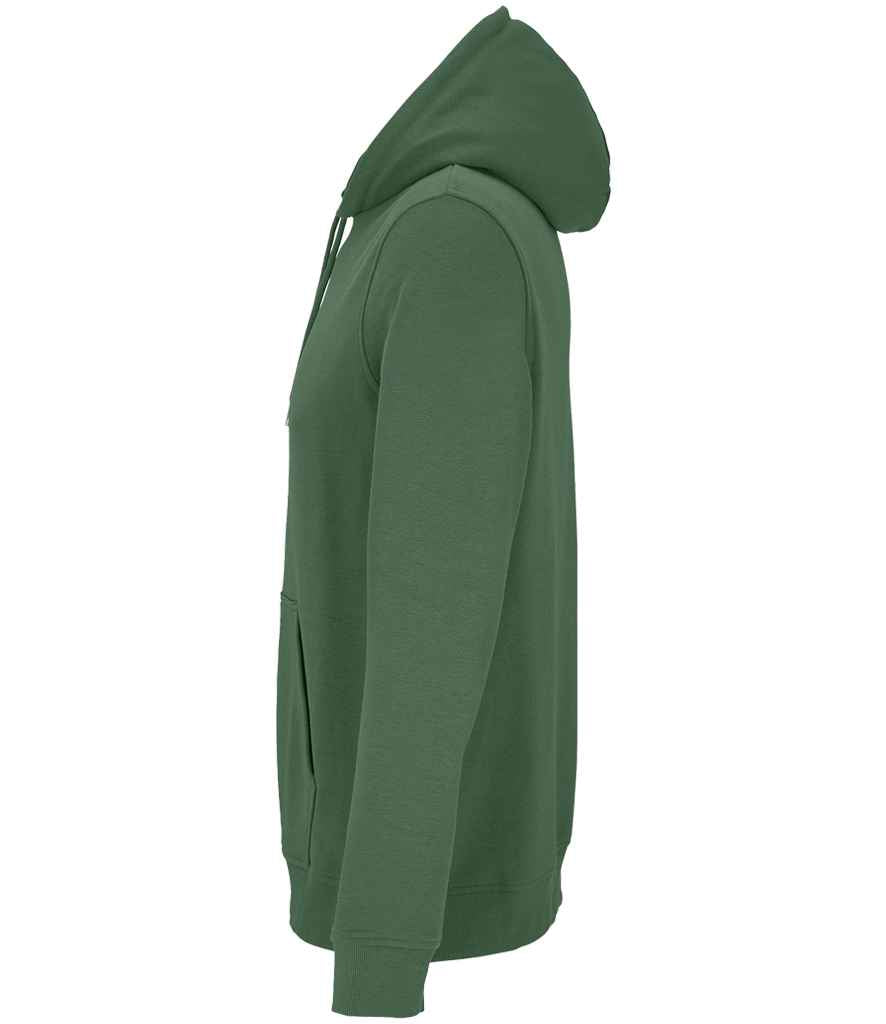 SOL'S Unisex Constellation Hoodie in Bottle Green, side view