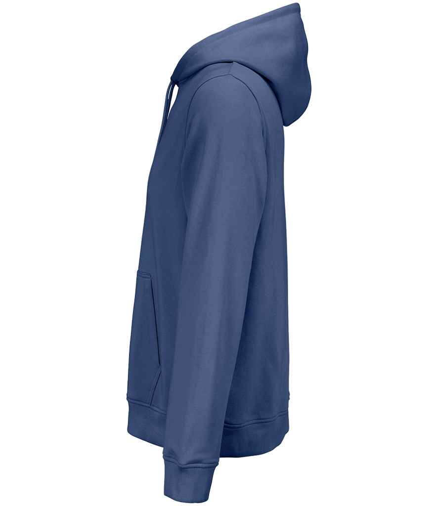 SOL'S Unisex Constellation Hoodie in Denim, side view