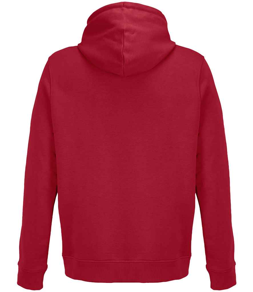 SOL'S Unisex Constellation Hoodie in Folk Red, back view