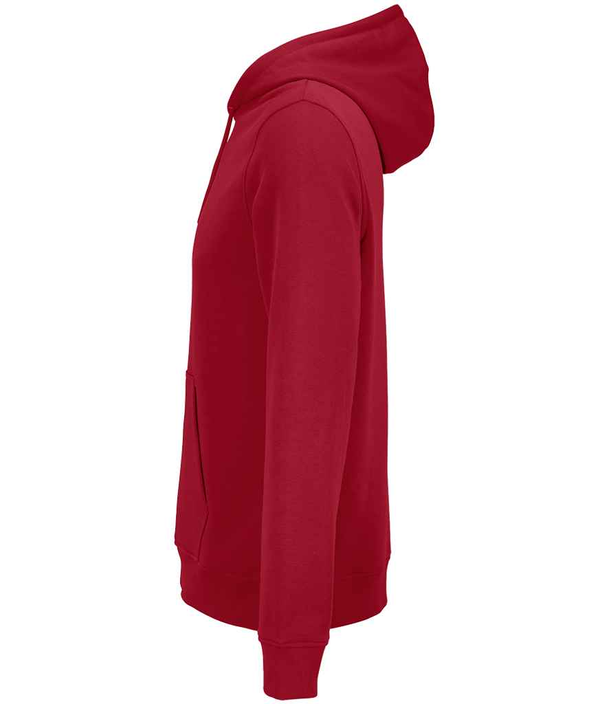 SOL'S Unisex Constellation Hoodie in Folk Red, side view