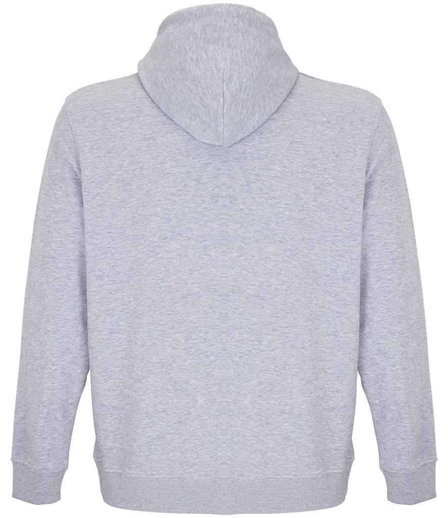 SOL'S Unisex Constellation Hoodie in Grey Marl, back view