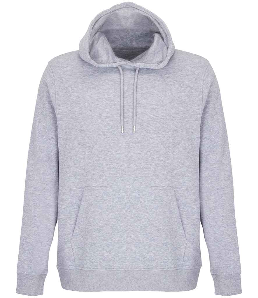 SOL'S Unisex Constellation Hoodie in Grey Marl, front view