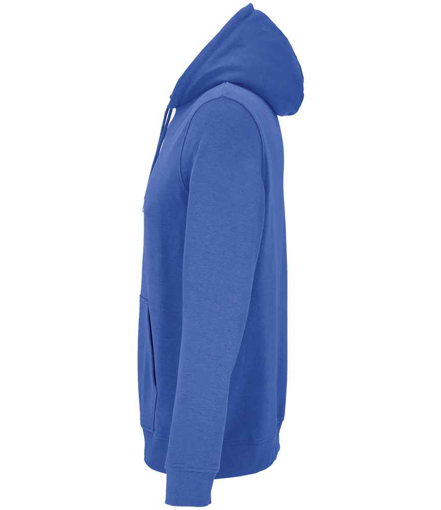 SOL'S Unisex Constellation Hoodie in Royal Blue, side view