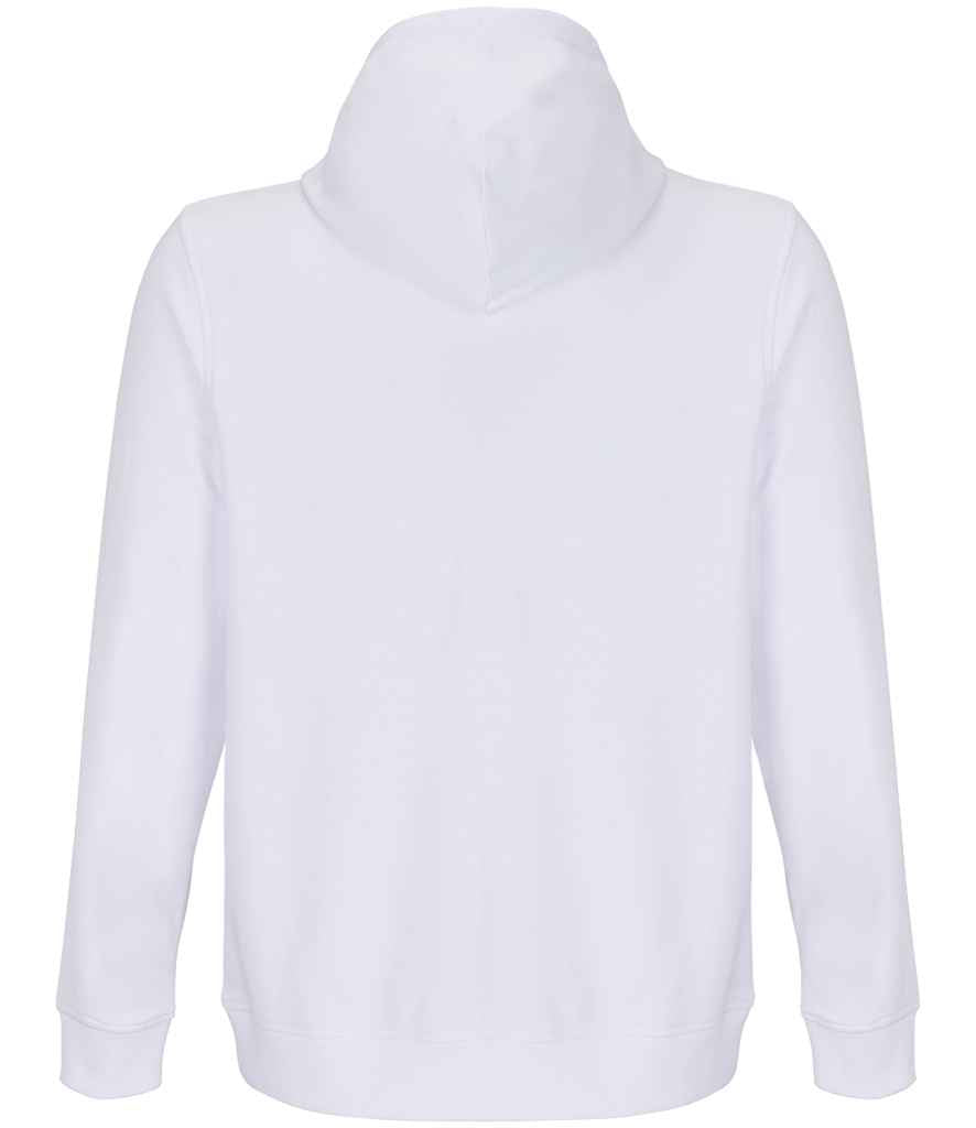 SOL'S Unisex Constellation Hoodie in White, back view