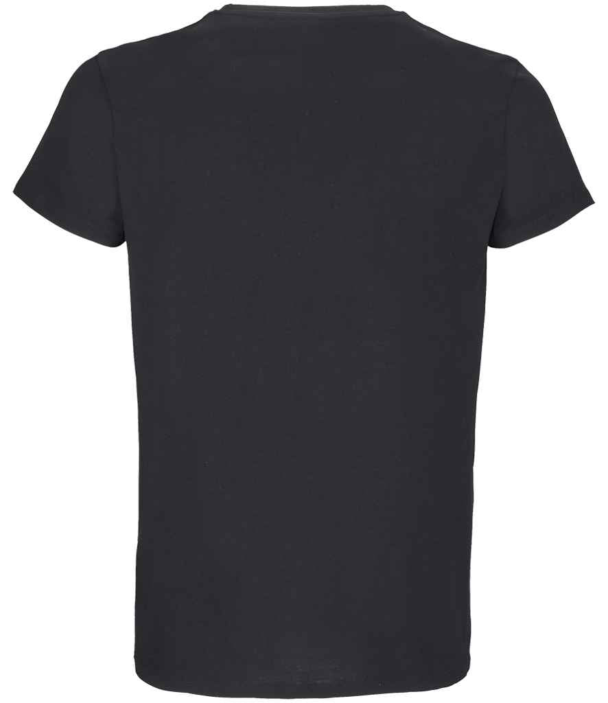 SOL'S Crusader Recycled T-Shirt in Deep Black, back view