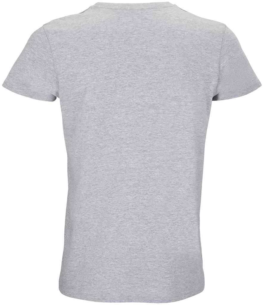 SOL'S Crusader Recycled T-Shirt in Grey Marl, back view