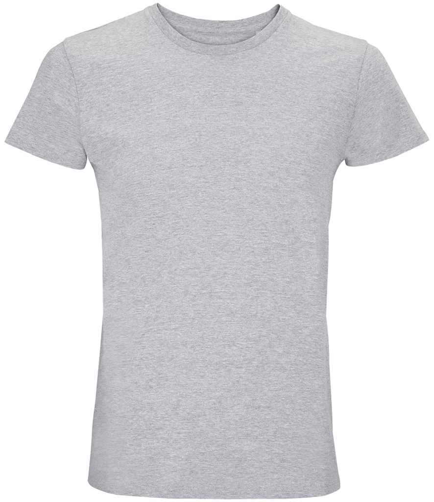 SOL'S Crusader Recycled T-Shirt in Grey Marl, front view
