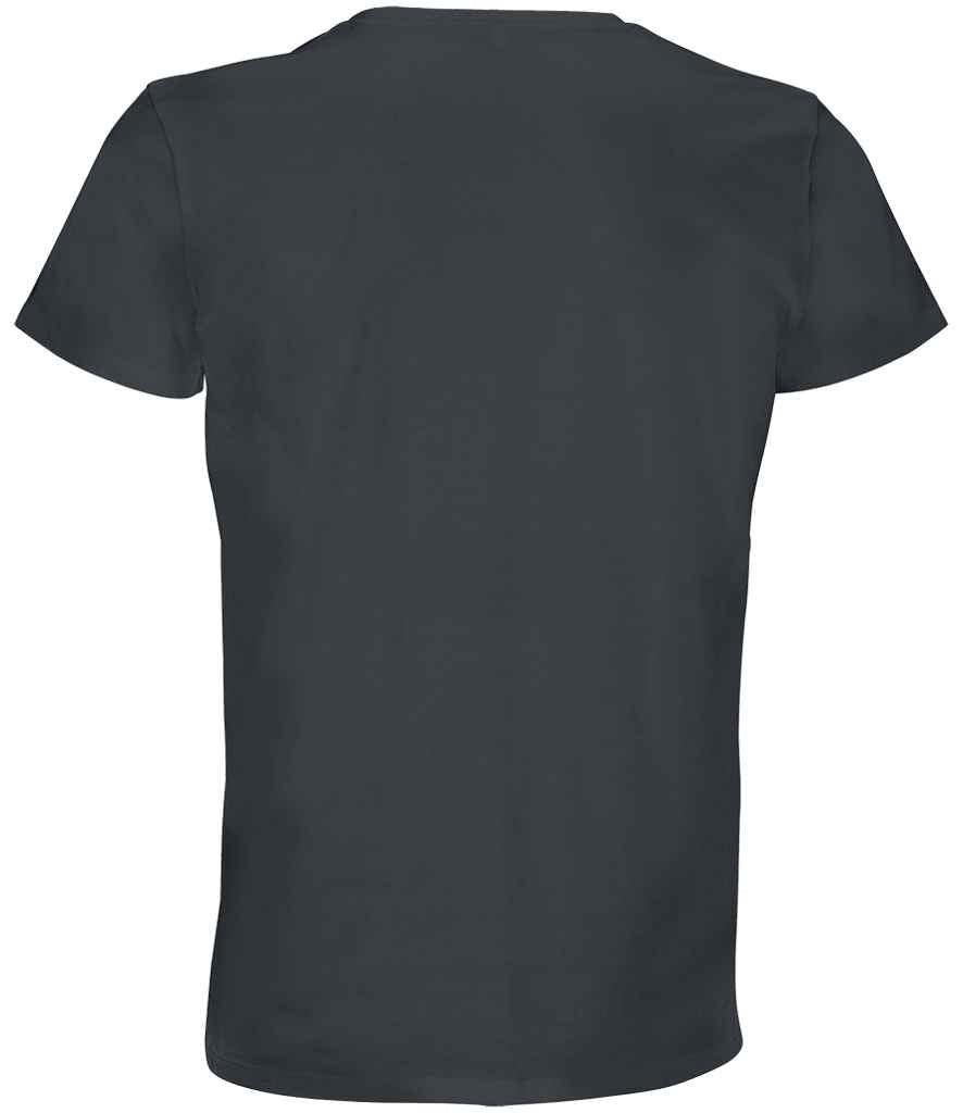 SOL'S Crusader Recycled T-Shirt in Mouse Grey, back view