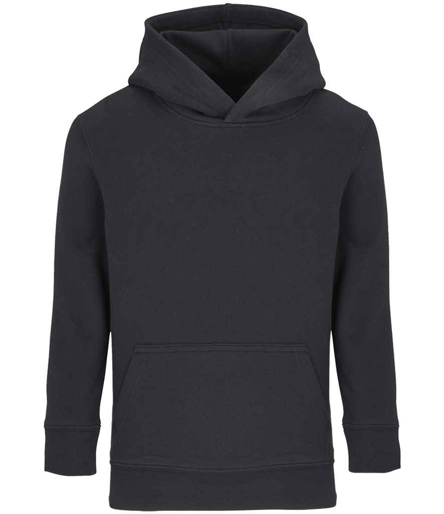 SOL'S Kids Condor Hoodie in Black, front view