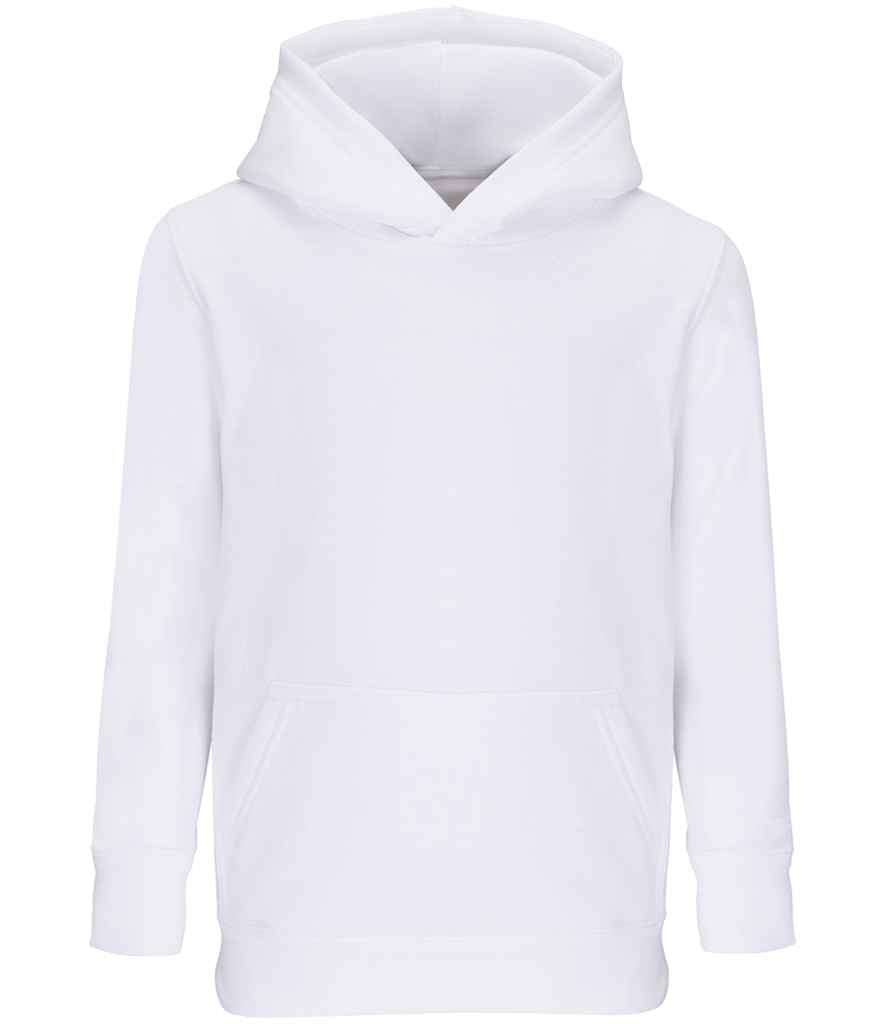 SOL'S Kids Condor Hoodie in White, front view