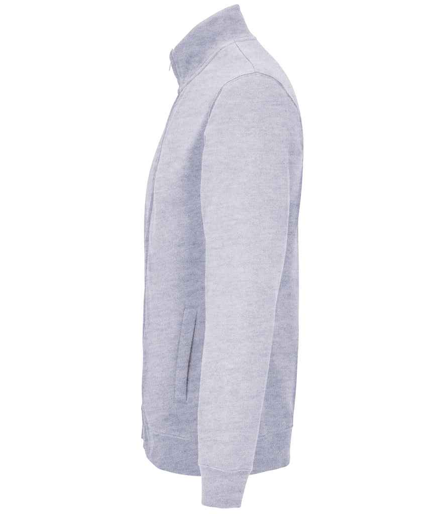 SOL'S Unisex Cooper Full Zip Sweat Jacket in Grey Marl, side view
