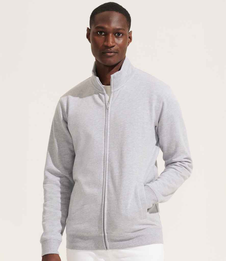 SOL'S Unisex Cooper Full Zip Sweat Jacket in Grey Marl