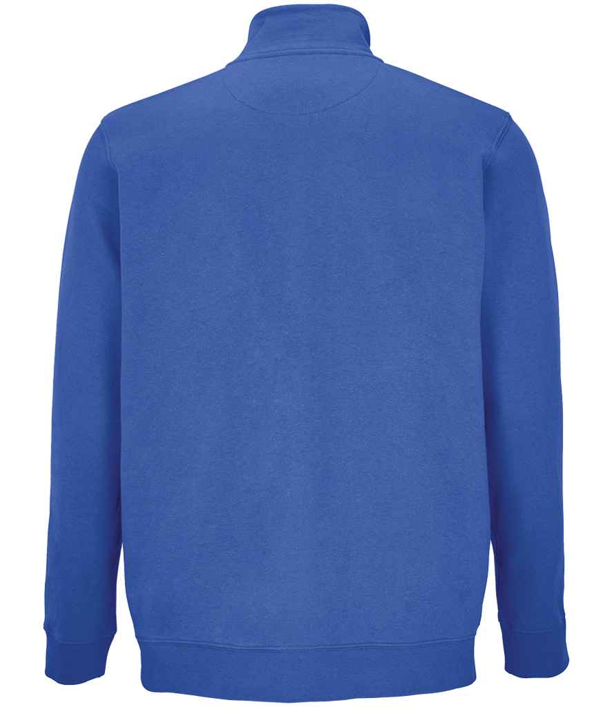 SOL'S Unisex Cooper Full Zip Sweat Jacket in Royal Blue, back view