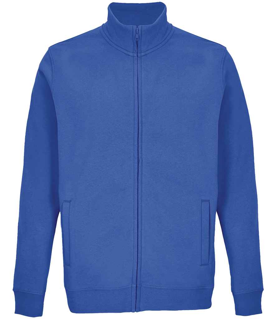 SOL'S Unisex Cooper Full Zip Sweat Jacket in Royal Blue, front view