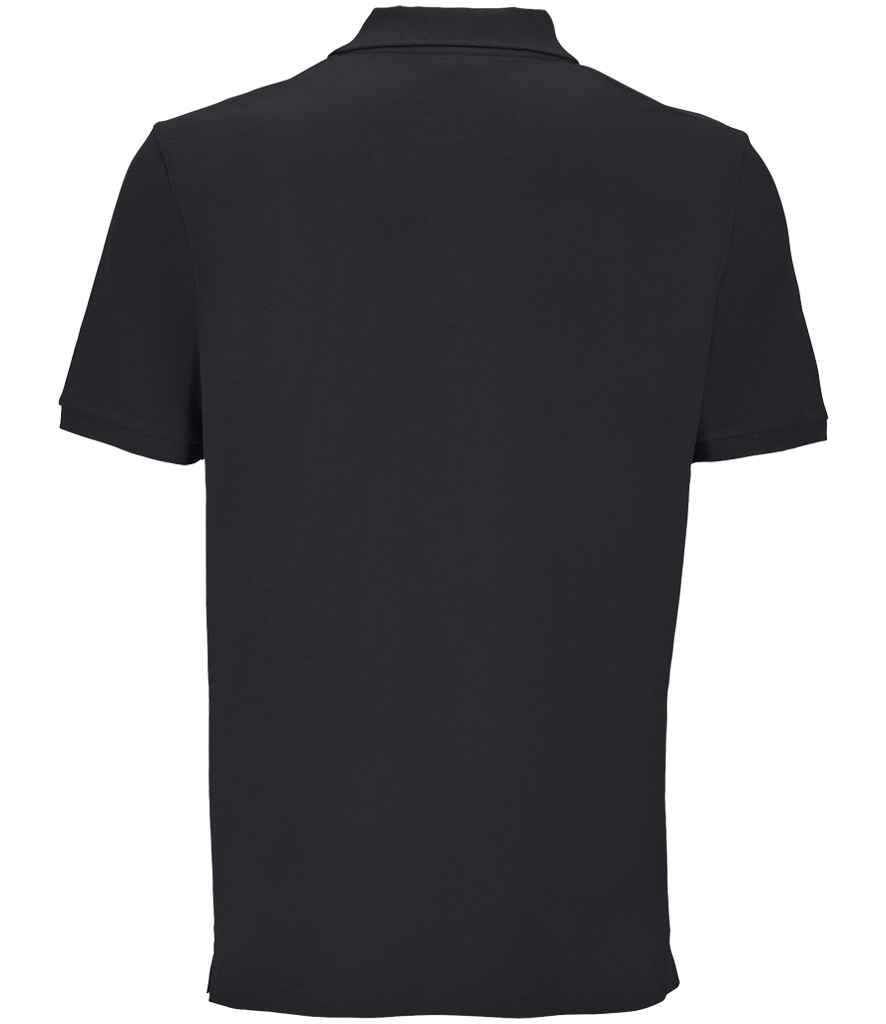 SOL'S Unisex Pegase Piqué Polo Shirt in Carbon Grey, back view
