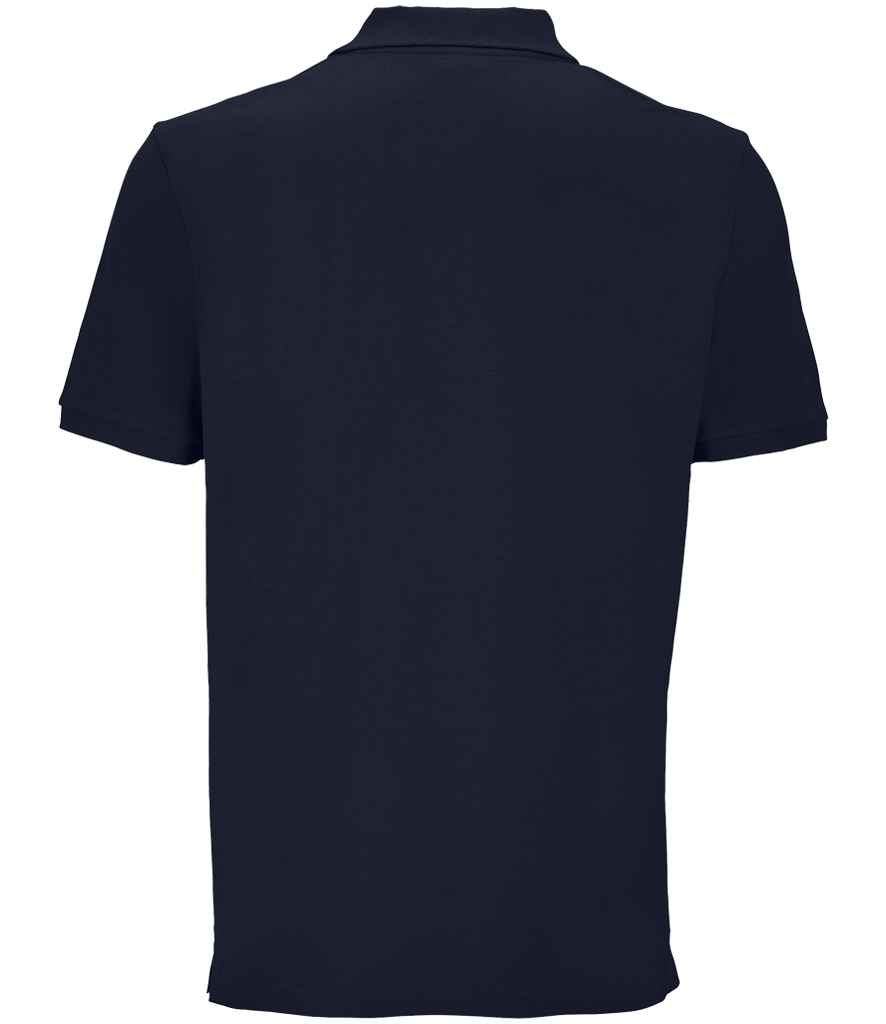 SOL'S Unisex Pegase Piqué Polo Shirt in French Navy, back view