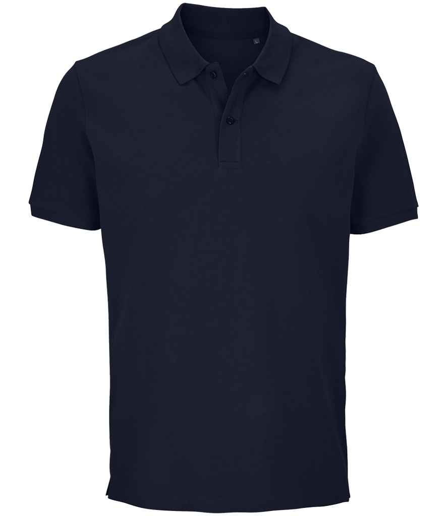 SOL'S Unisex Pegase Piqué Polo Shirt in French Navy, front view