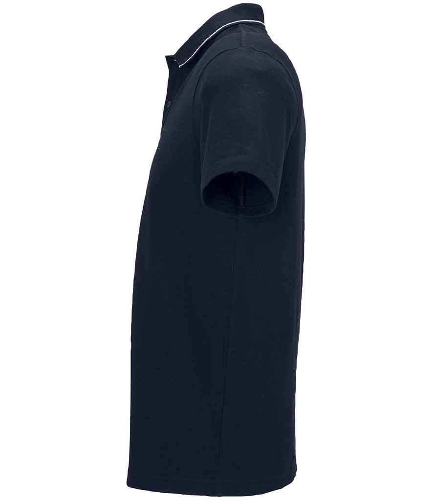 NEOBLU Unisex Orel Piqué Polo Shirt in Night Blue, side view