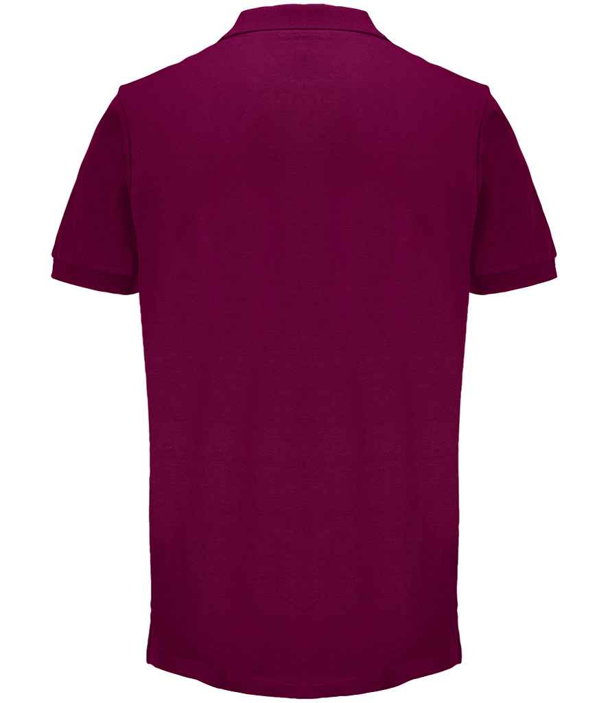 SOL'S Unisex Pacific Twin Piqué Polo Shirt in Astral Purple, back view