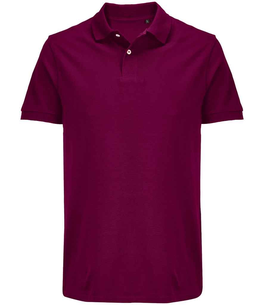 SOL'S Unisex Pacific Twin Piqué Polo Shirt in Astral Purple, front view