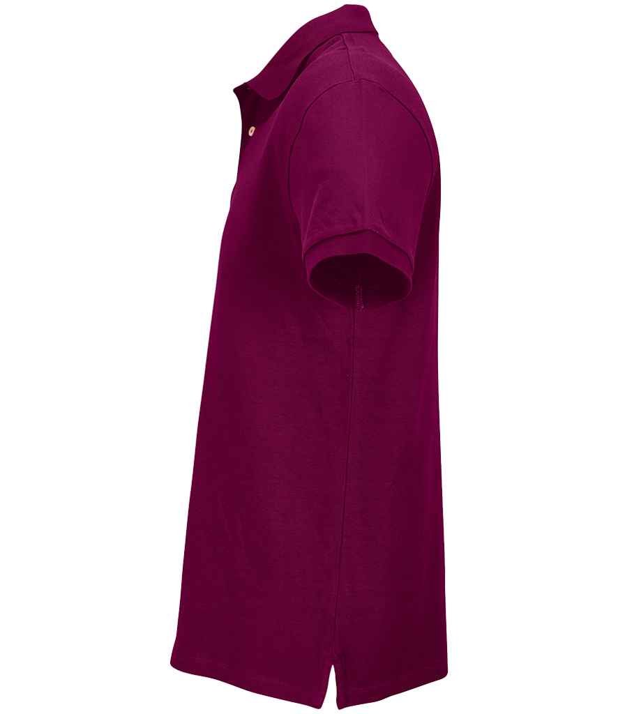 SOL'S Unisex Pacific Twin Piqué Polo Shirt in Astral Purple, side view