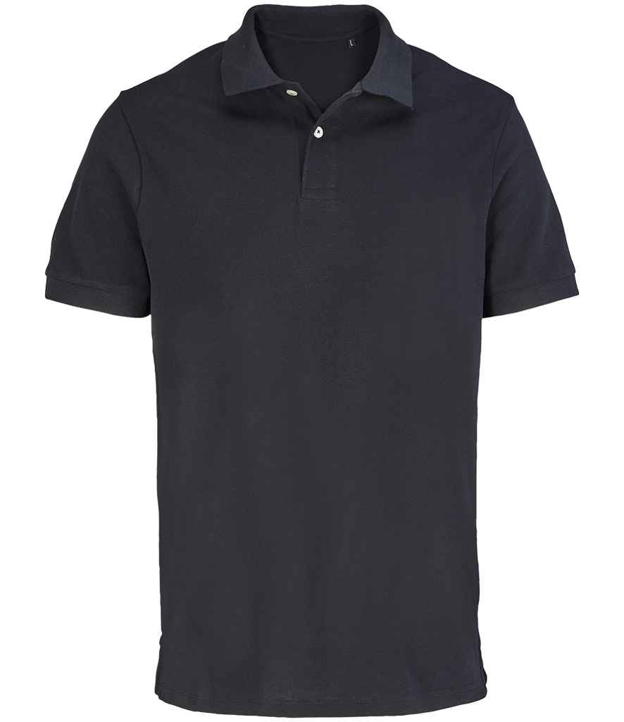 SOL'S Unisex Pacific Twin Piqué Polo Shirt in Black, front view
