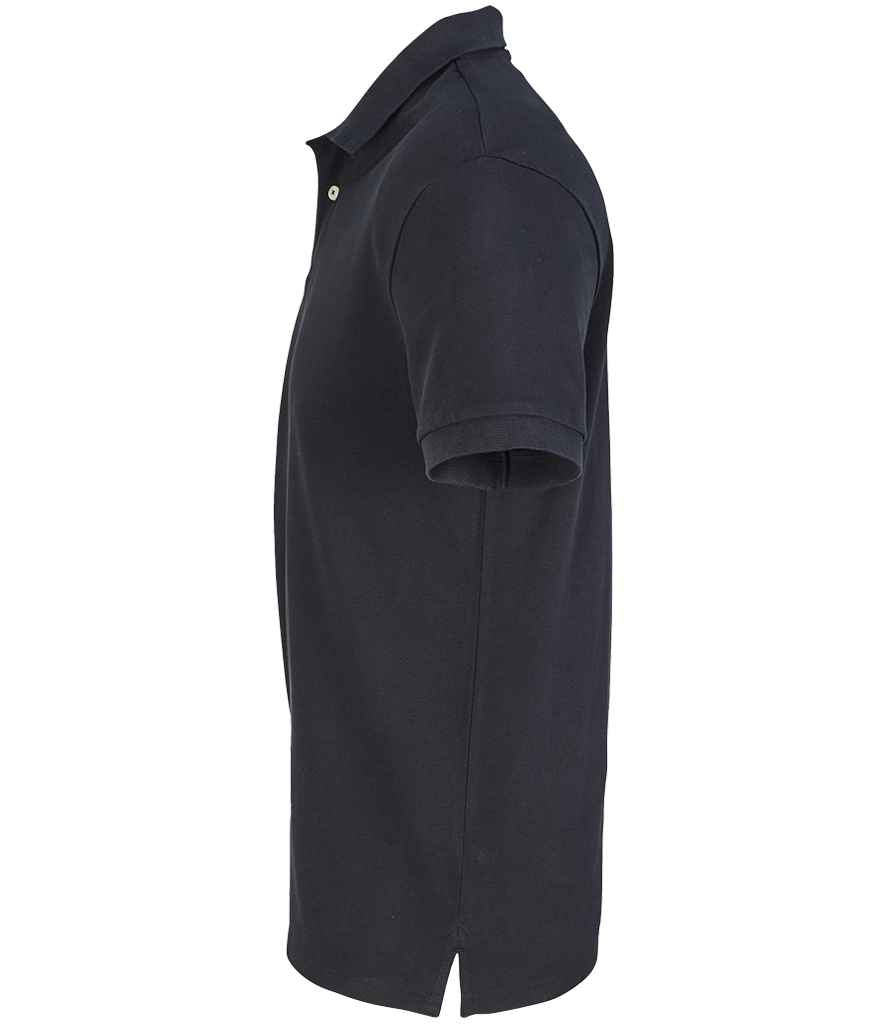 SOL'S Unisex Pacific Twin Piqué Polo Shirt in Black, side view
