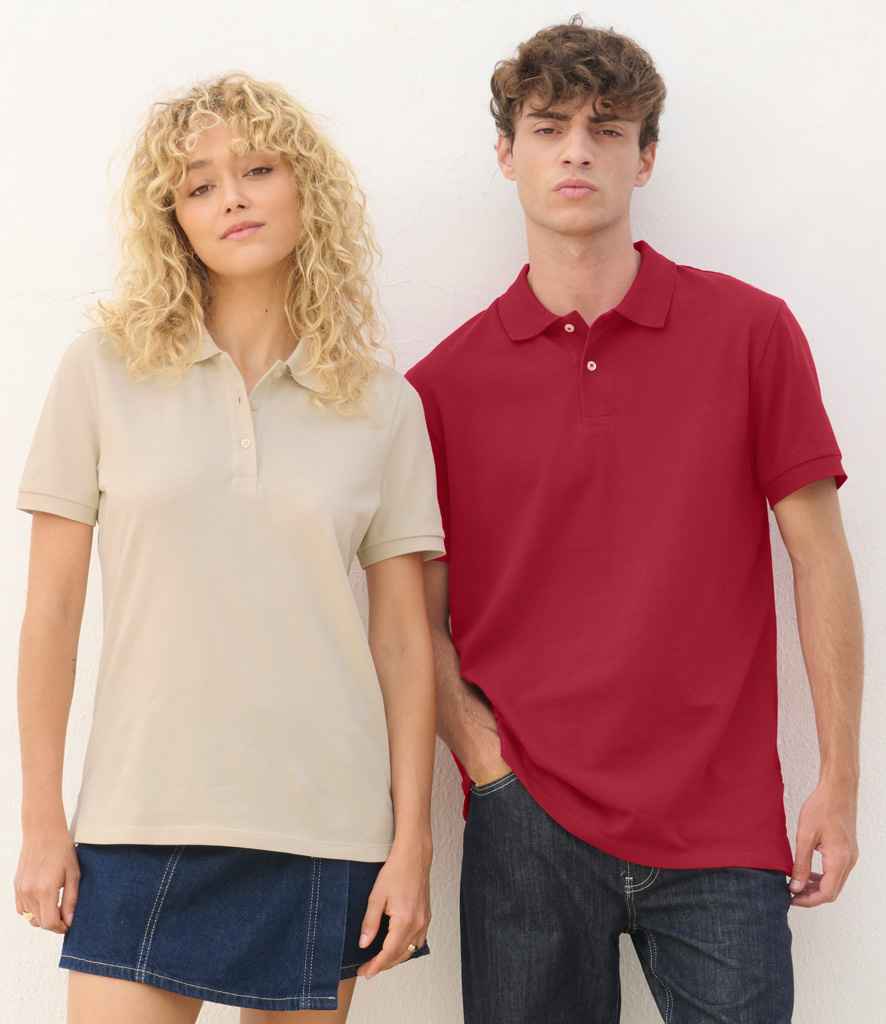 SOL'S Unisex Pacific Twin Piqué Polo Shirt in Folk Red