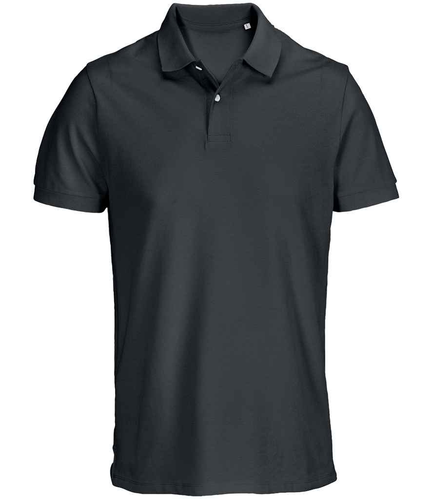SOL'S Unisex Pacific Twin Piqué Polo Shirt in Mouse Grey, front view