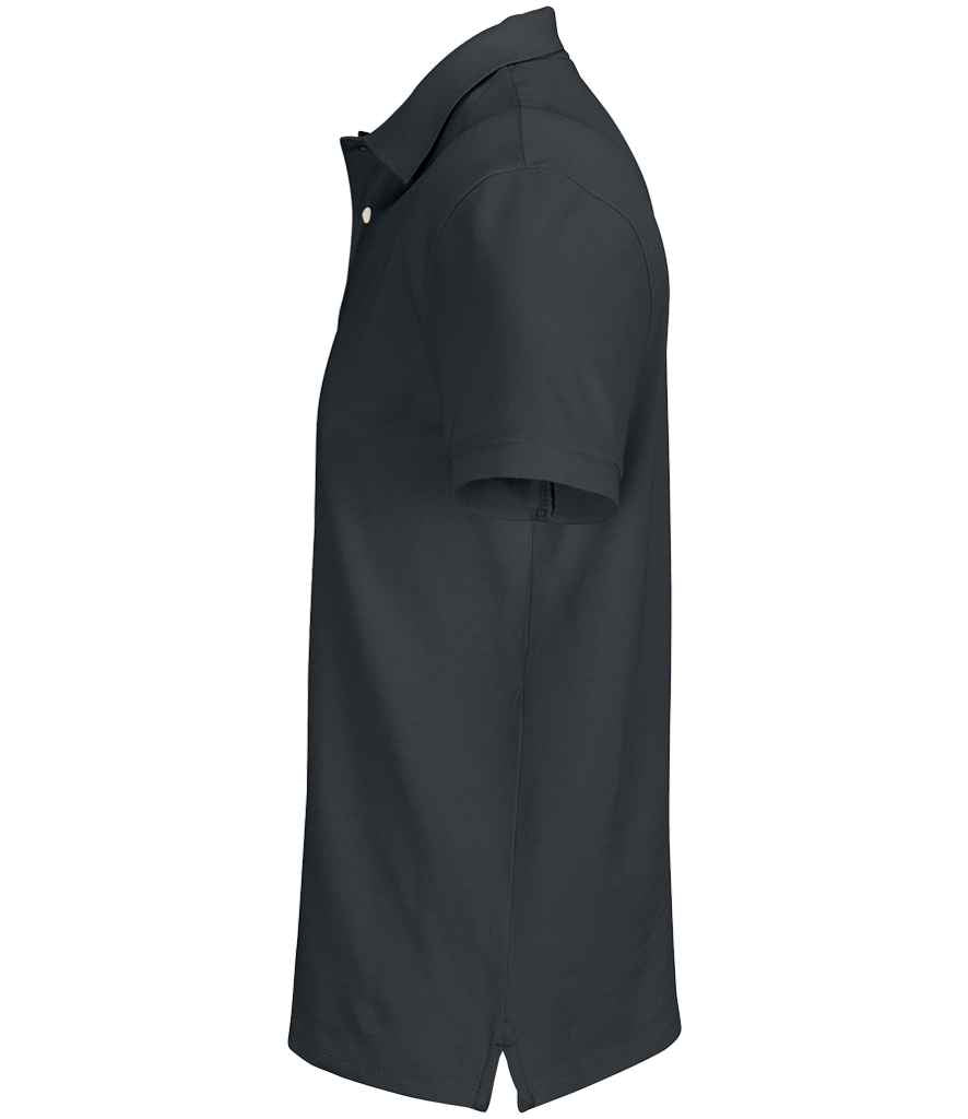 SOL'S Unisex Pacific Twin Piqué Polo Shirt in Mouse Grey, side view
