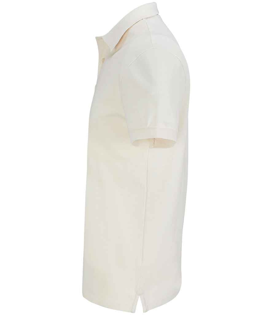 SOL'S Unisex Pacific Twin Piqué Polo Shirt in Natural, side view