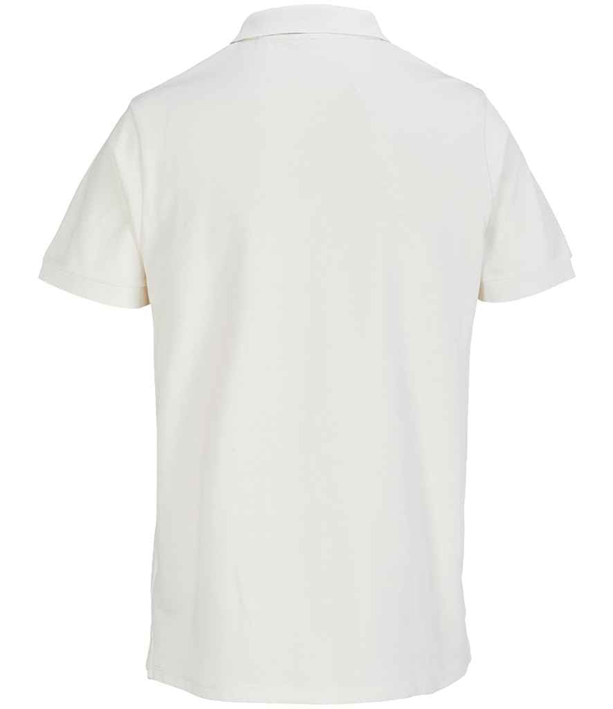 SOL'S Unisex Pacific Twin Piqué Polo Shirt in Off White, back view
