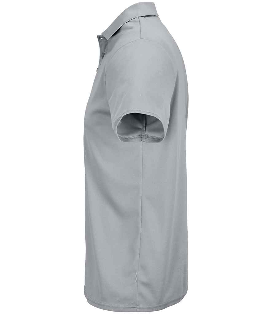 SOL'S Unisex Pitcher Recycled Polyester Piqué Polo Shirt in Pure Grey, side view