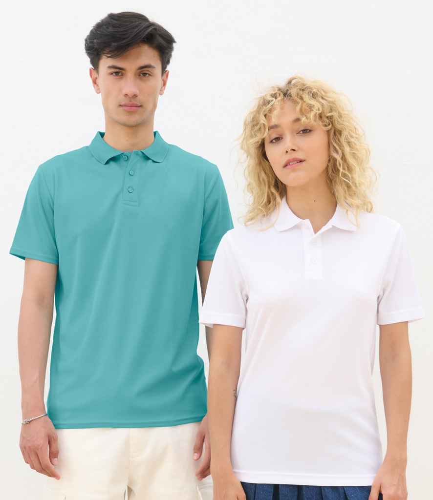 SOL'S Unisex Pitcher Recycled Polyester Piqué Polo Shirt in White