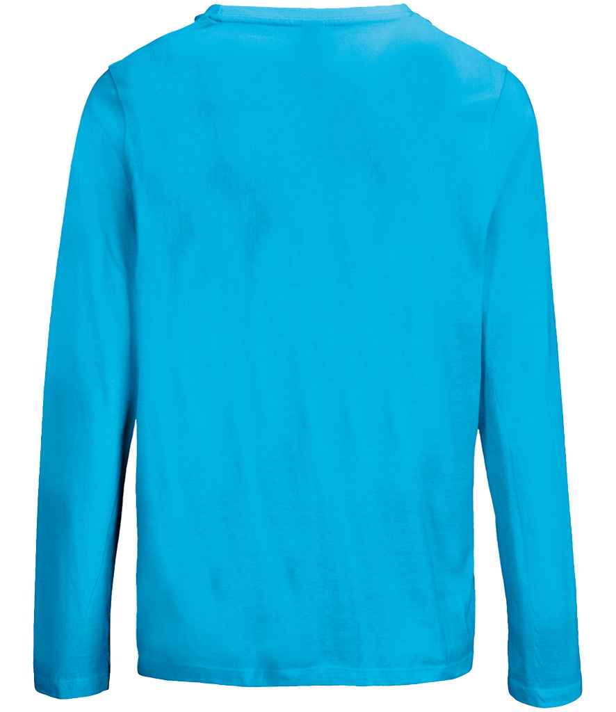 SOL'S Ladies Monarch Long Sleeve T-Shirt in Aqua, back view