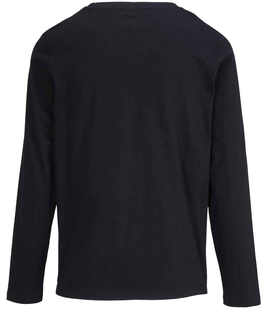 SOL'S Ladies Monarch Long Sleeve T-Shirt in Deep Black, back view