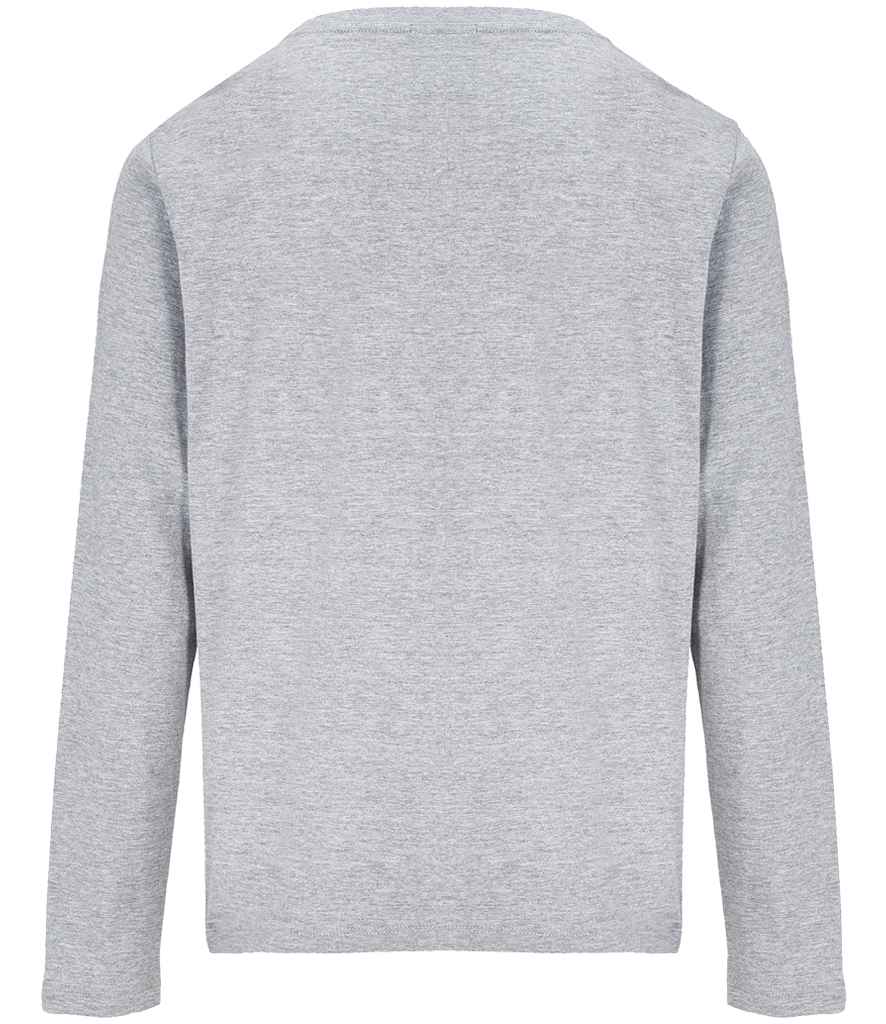 SOL'S Ladies Monarch Long Sleeve T-Shirt in Grey Marl, back view