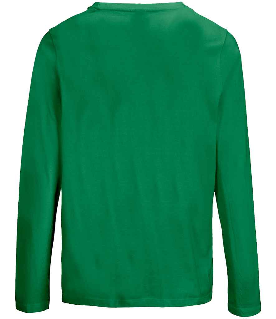 SOL'S Ladies Monarch Long Sleeve T-Shirt in Kelly Green, back view