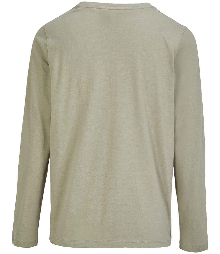 SOL'S Ladies Monarch Long Sleeve T-Shirt in Khaki, back view