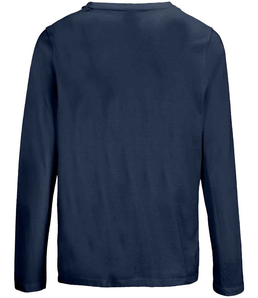 SOL'S Ladies Monarch Long Sleeve T-Shirt in Navy, back view
