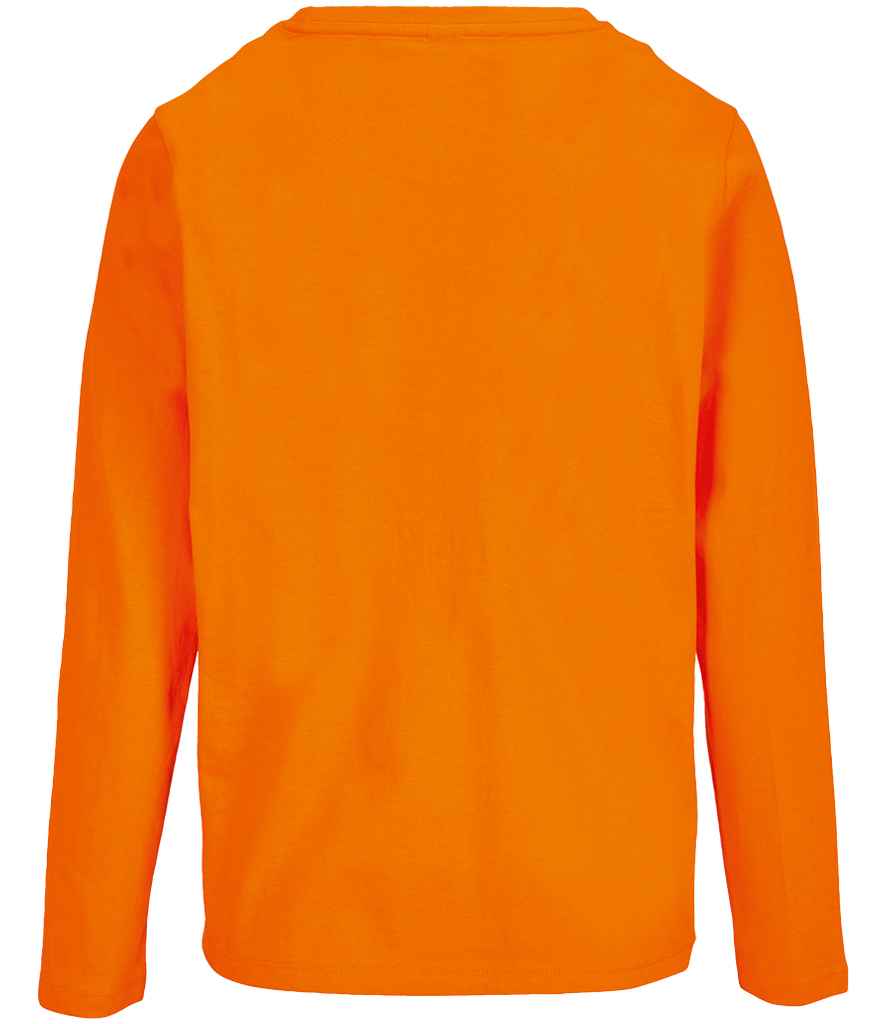 SOL'S Ladies Monarch Long Sleeve T-Shirt in Orange, back view