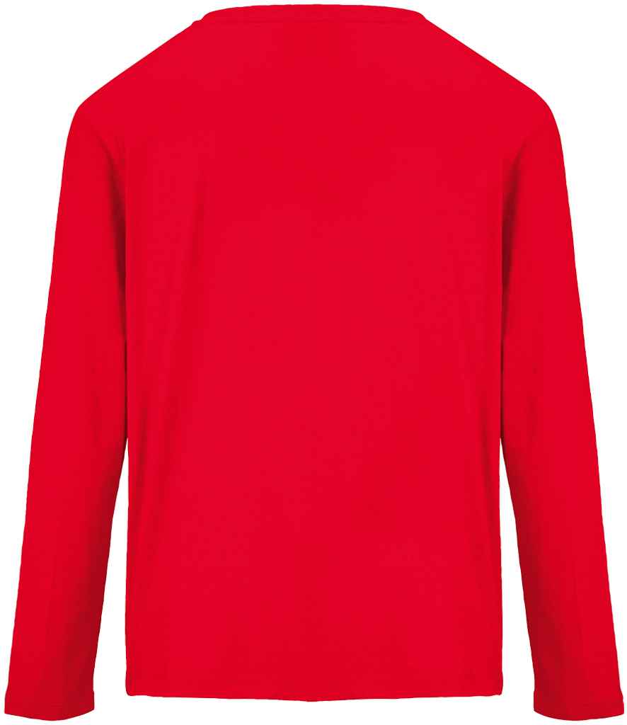 SOL'S Ladies Monarch Long Sleeve T-Shirt in Red, back view
