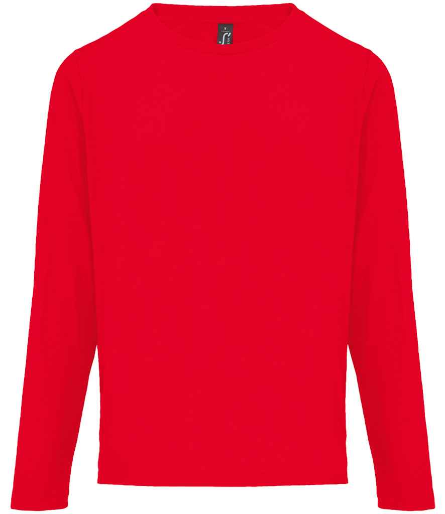 SOL'S Ladies Monarch Long Sleeve T-Shirt in Red, front view