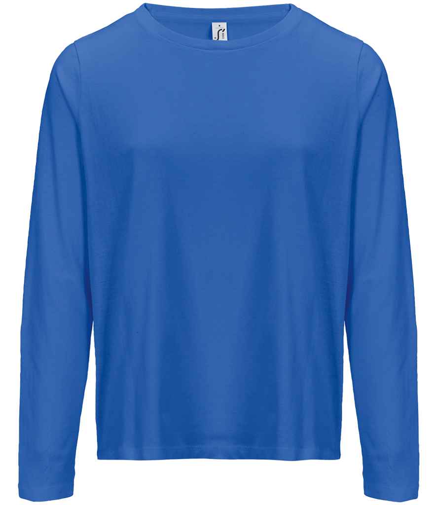 SOL'S Ladies Monarch Long Sleeve T-Shirt in Royal Blue, front view