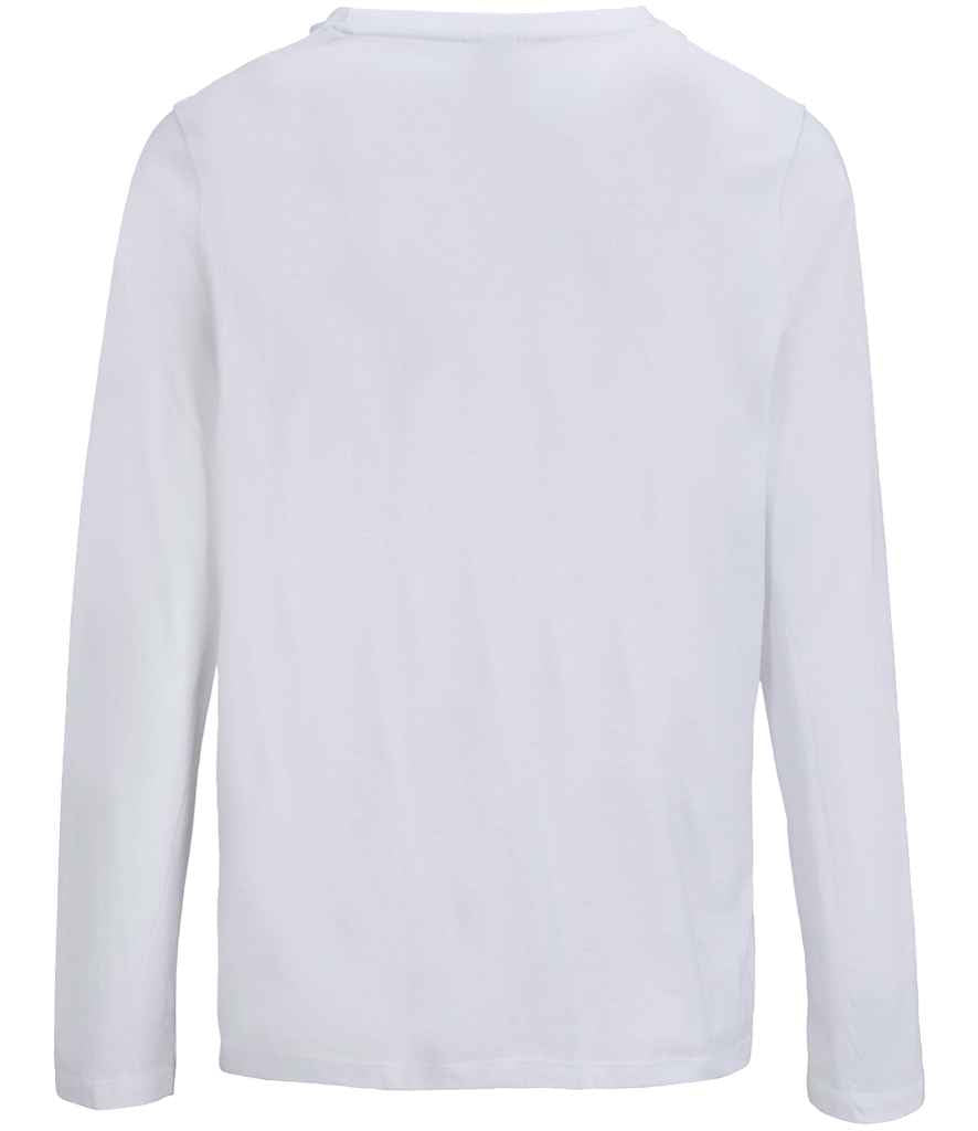 SOL'S Ladies Monarch Long Sleeve T-Shirt in White, back view