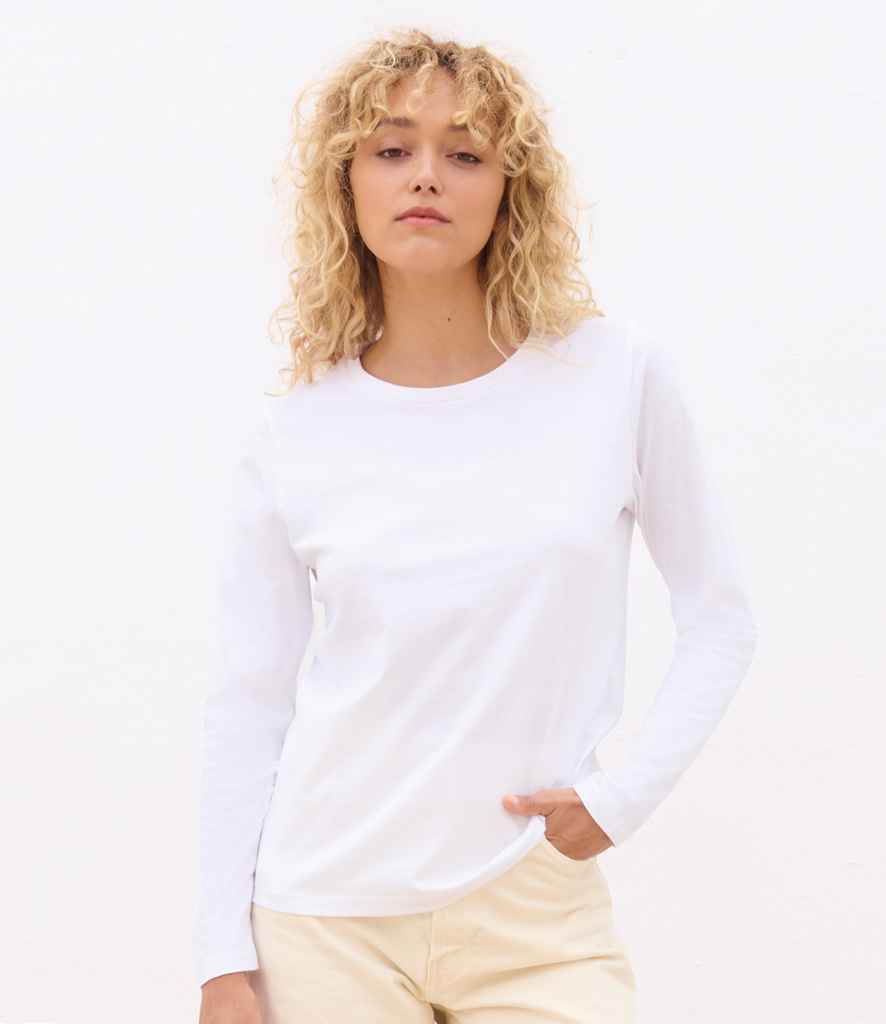 SOL'S Ladies Monarch Long Sleeve T-Shirt in White