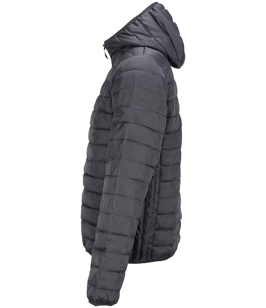 SOL'S Stream Hooded Jacket in Black, side view
